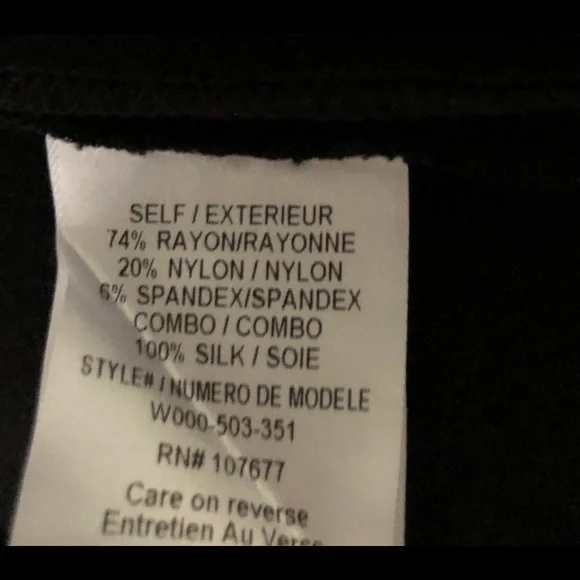 Alice + Olivia Dress Peplum Cap Sleeve Black Size 8 - Picture 9 of 10